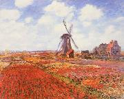 Claude Monet Tulip Fields with Windmill USA oil painting artist